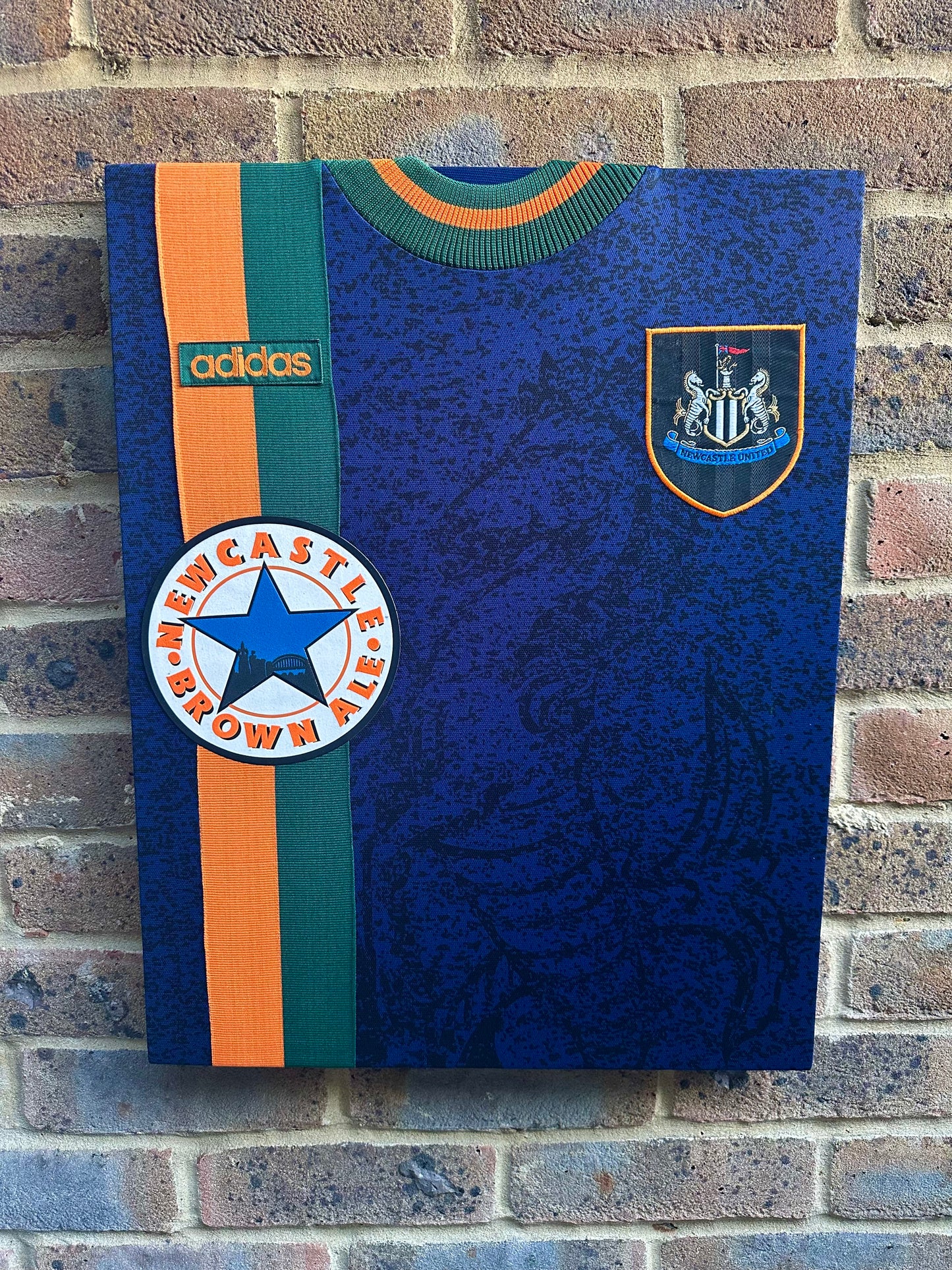 Newcastle United 1997/98 Away Football Shirt Memorabilia Canvas