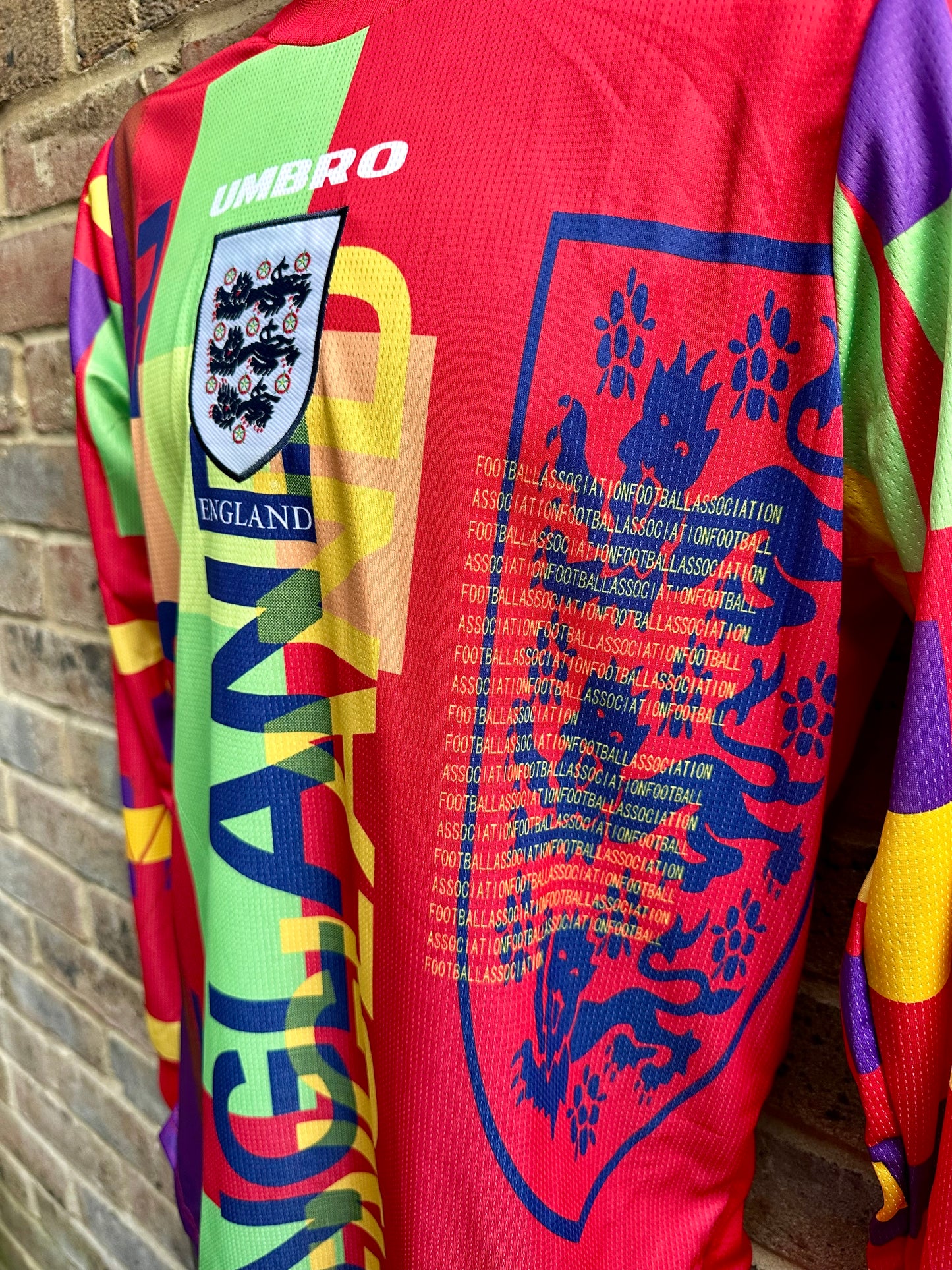 England Goalkeeper Shirt Euro 96 Memorabilia Canvas
