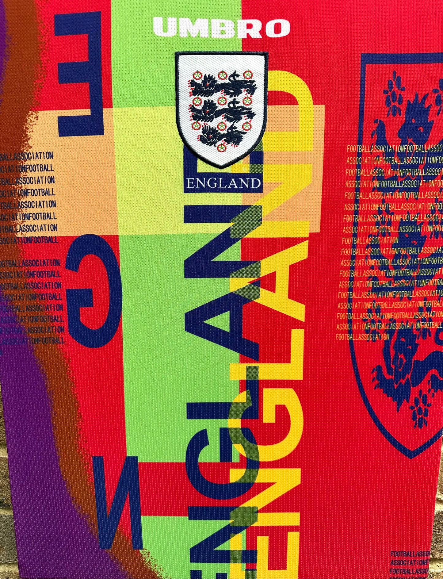 England Goalkeeper Shirt Euro 96 Memorabilia Canvas