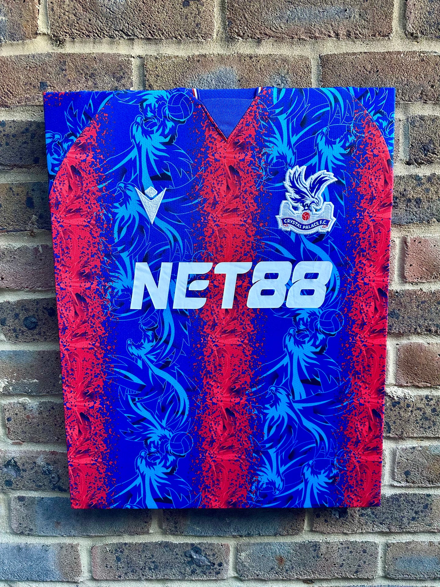 Crystal Palace 2024/25 Home Football Shirt Memorabilia Canvas