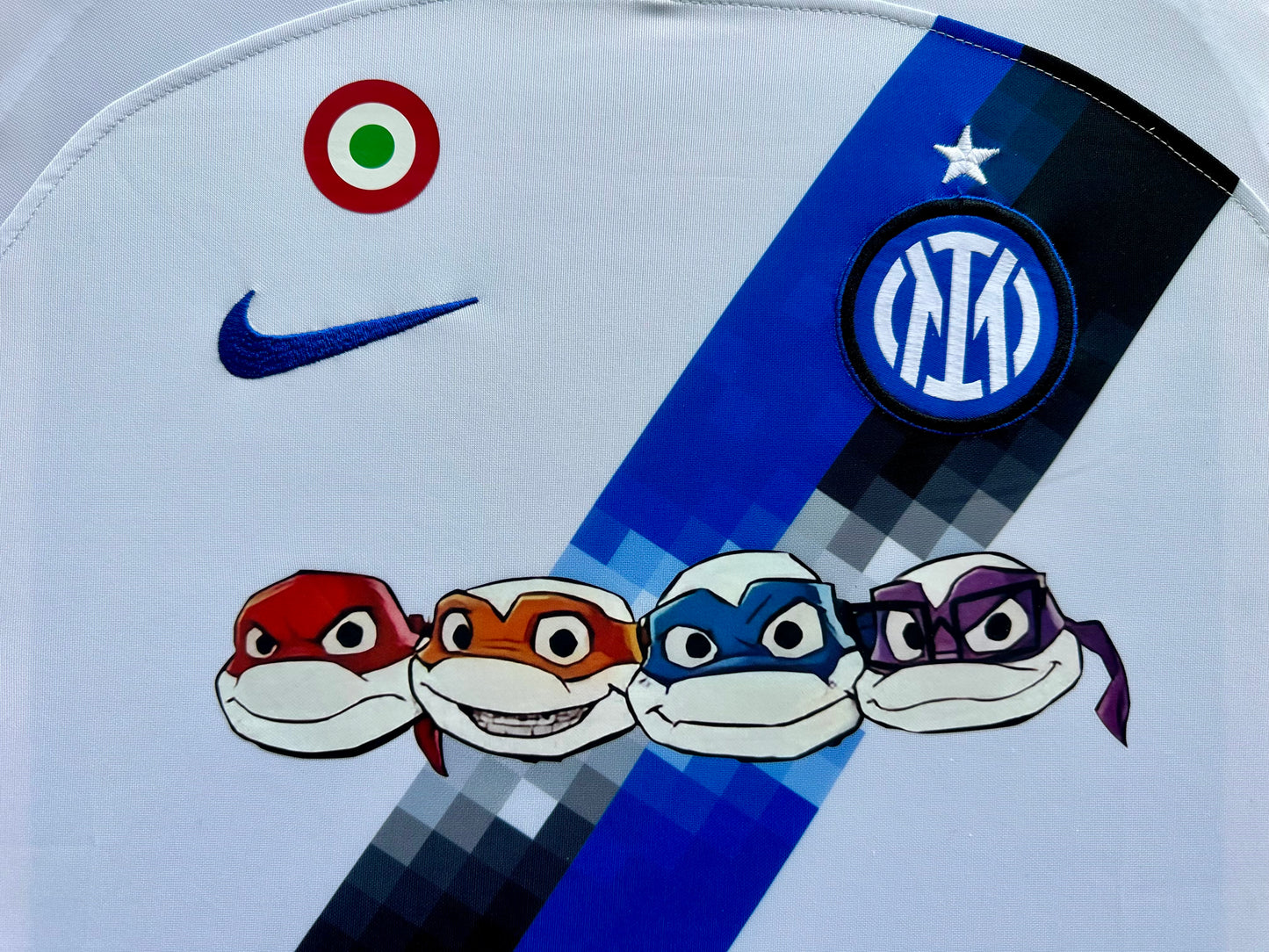 Inter Milan Away 2023/24 TNMNT Special Edition Football Shirt Memorabilia Canvas