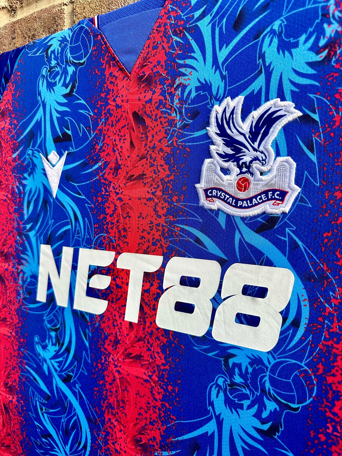 Crystal Palace 2024/25 Home Football Shirt Memorabilia Canvas