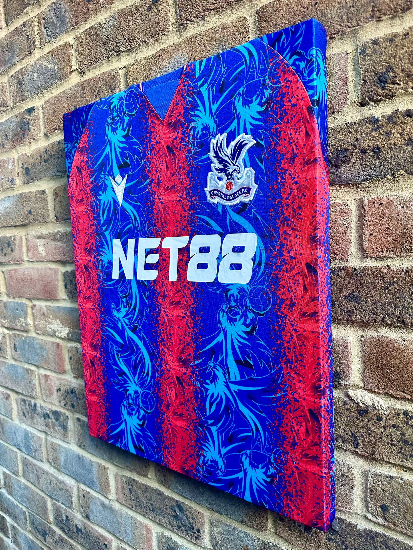 Crystal Palace 2024/25 Home Football Shirt Memorabilia Canvas