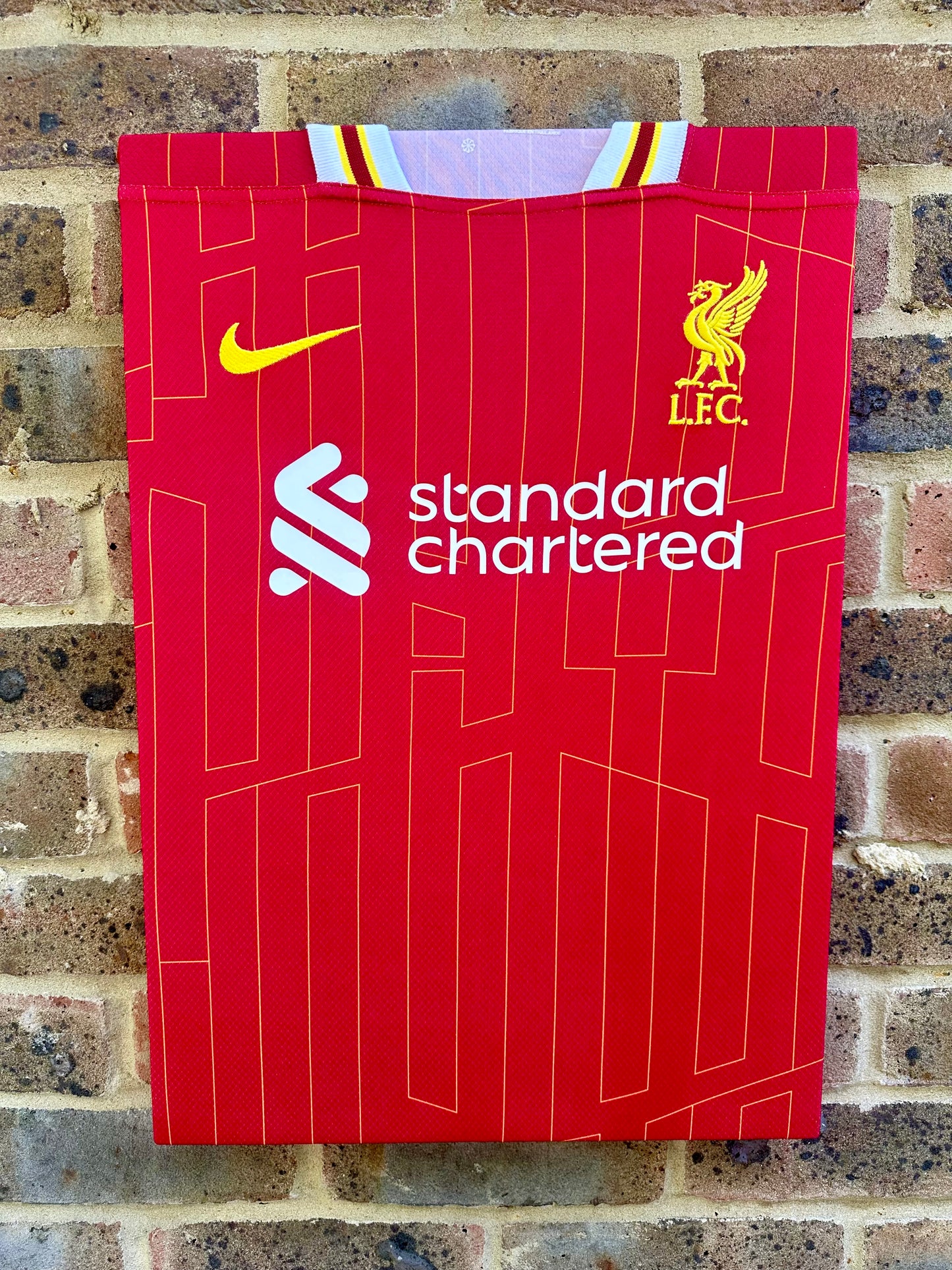 Liverpool 2024/25 season home shirt memorabilia canvas
