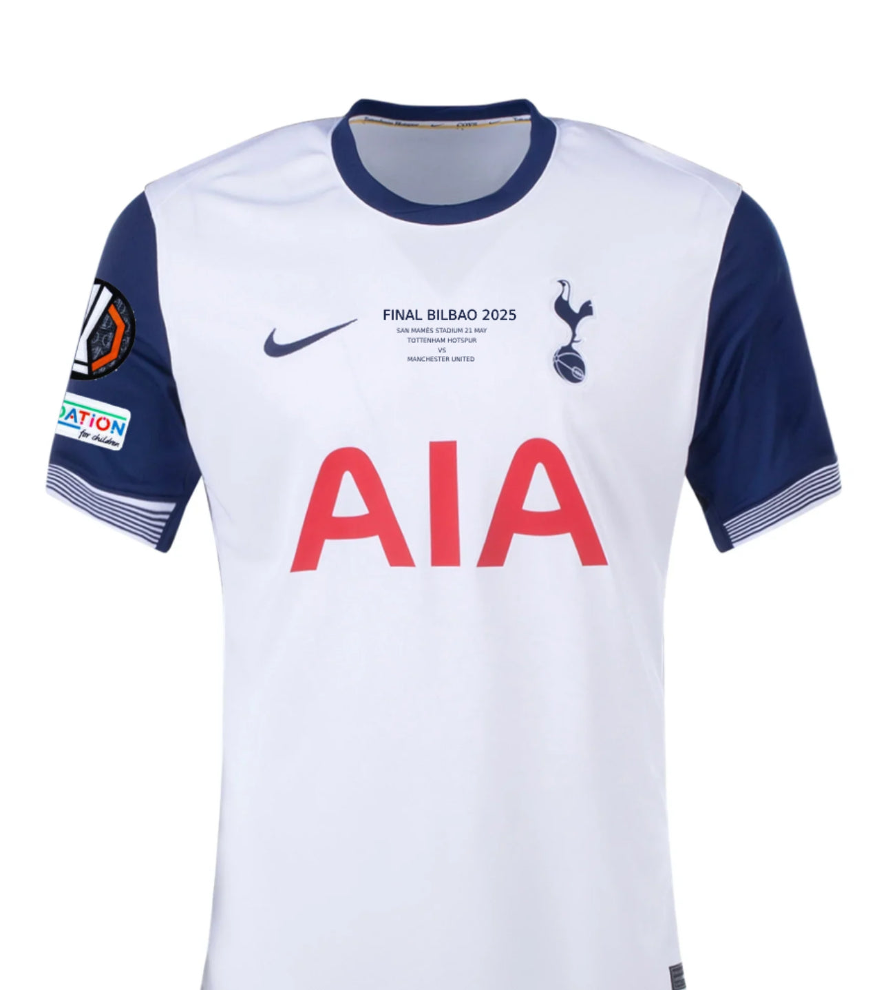 Tottenham Hotspur 2024/25 Europa League Final Shirt Memorabilia Canvas