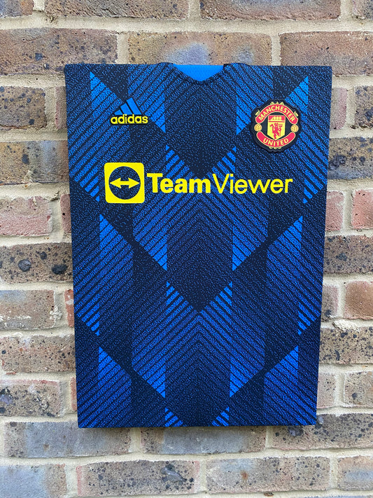 Manchester United 2021/22 3rd Football Shirt Memorabilia Canvas