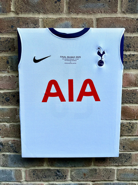 Tottenham Hotspur 2024/25 Europa League Final Shirt Memorabilia Canvas