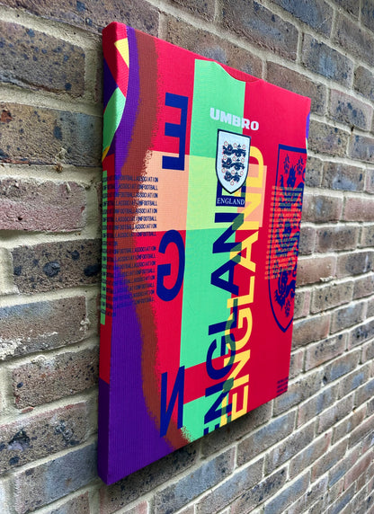 England Goalkeeper Shirt Euro 96 Memorabilia Canvas