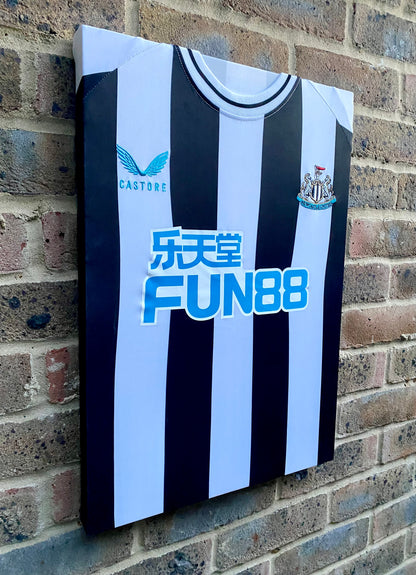Newcastle United Home 2022/23 Football Shirt Memorabilia Canvas