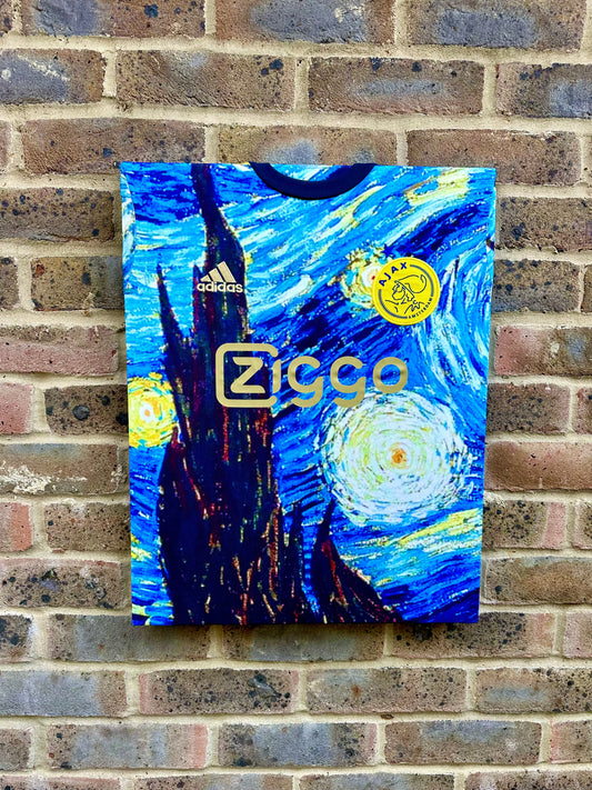 Ajax Van Gogh special edition shirt memorabilia canvas