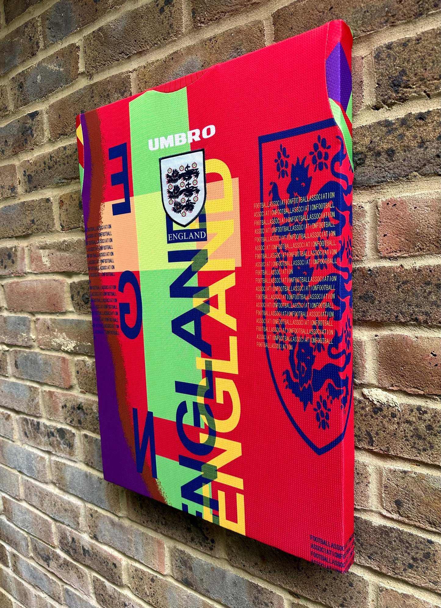 England Goalkeeper Shirt Euro 96 Memorabilia Canvas