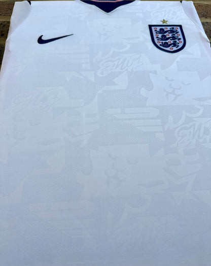 England Home 2026 World Cup Football Shirt Memorabilia Canvas