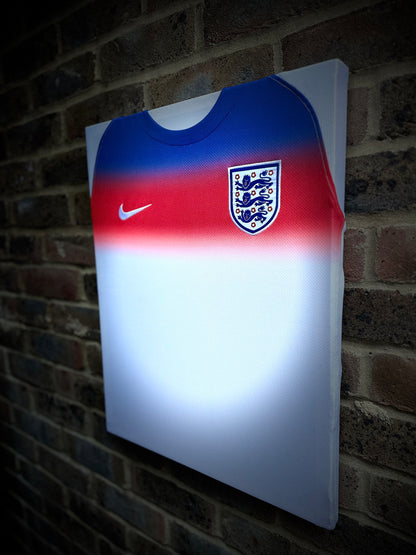 England Lioness Euro 2025 Football Shirt Memorabilia Canvas