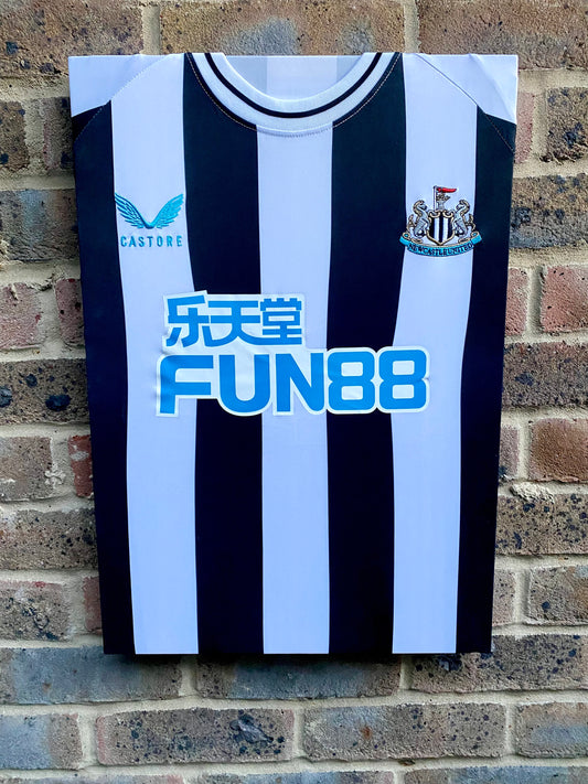 Newcastle United Home 2022/23 Football Shirt Memorabilia Canvas