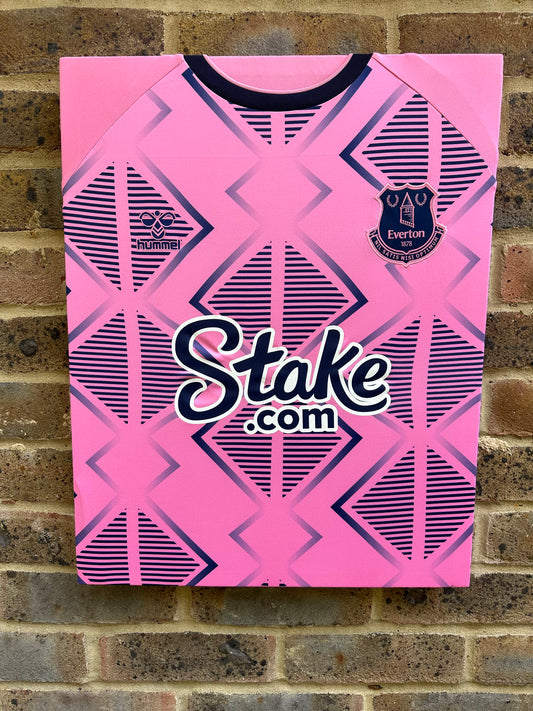 Everton Away 2022/23 Football Shirt Memorabilia Canvas
