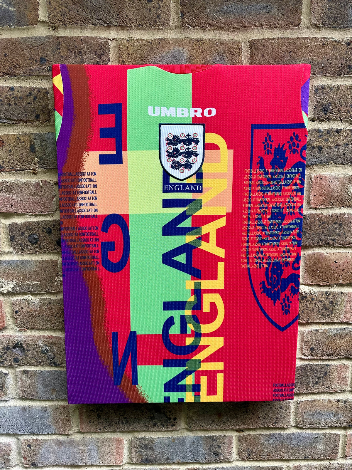 England Goalkeeper Shirt Euro 96 Memorabilia Canvas