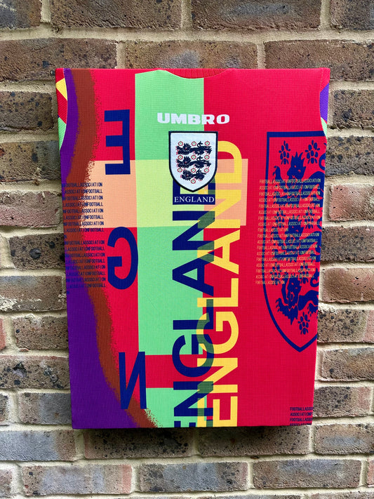 England Goalkeeper Shirt Euro 96 Memorabilia Canvas