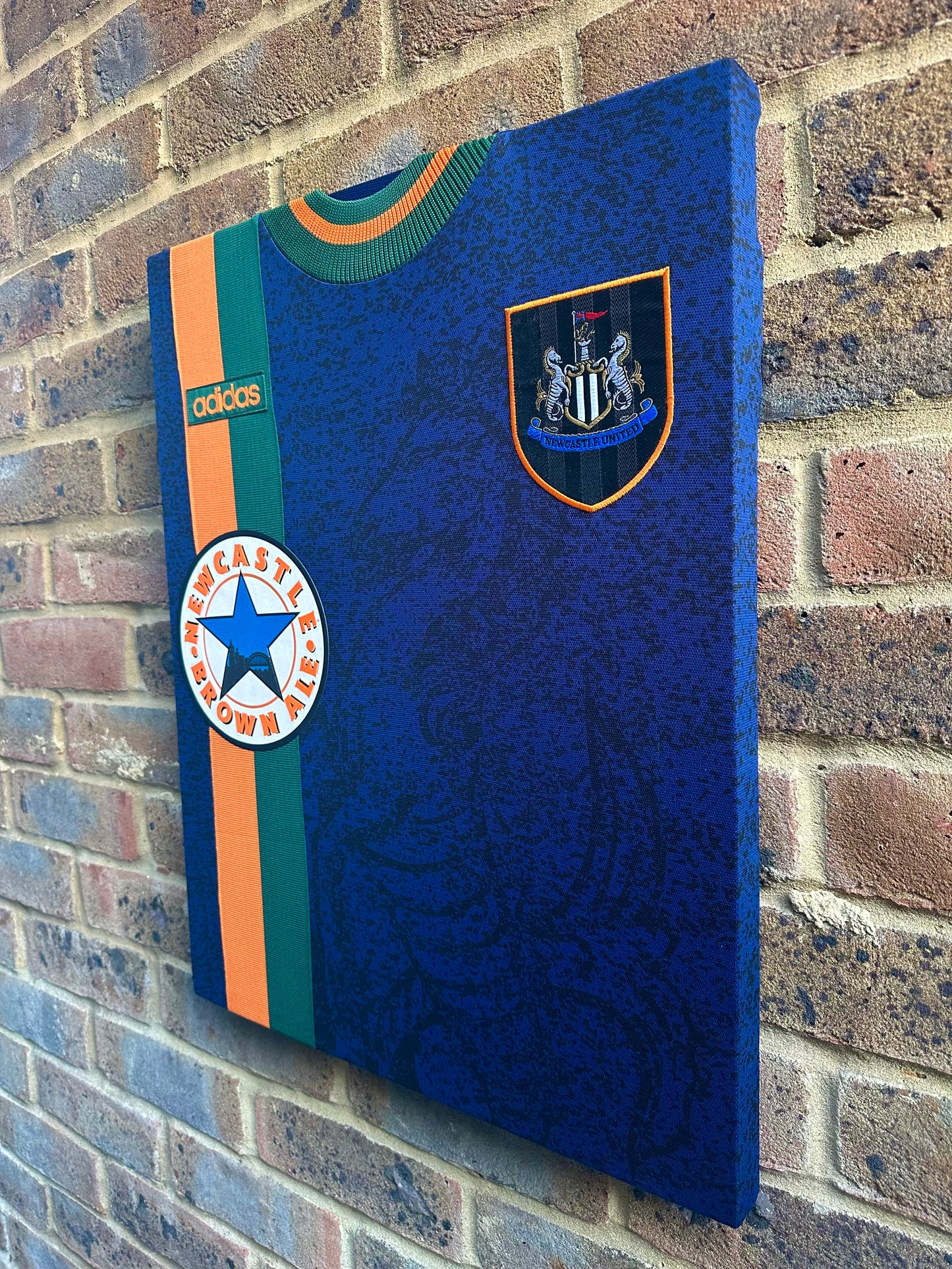 Newcastle United 1997/98 Away Football Shirt Memorabilia Canvas