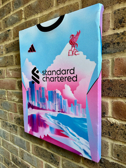 Liverpool Concept Football Shirt 2025 Memorabilia Canvas