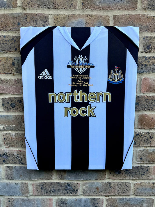 Alan shearer Newcastle United testimonial memorabilia canvas