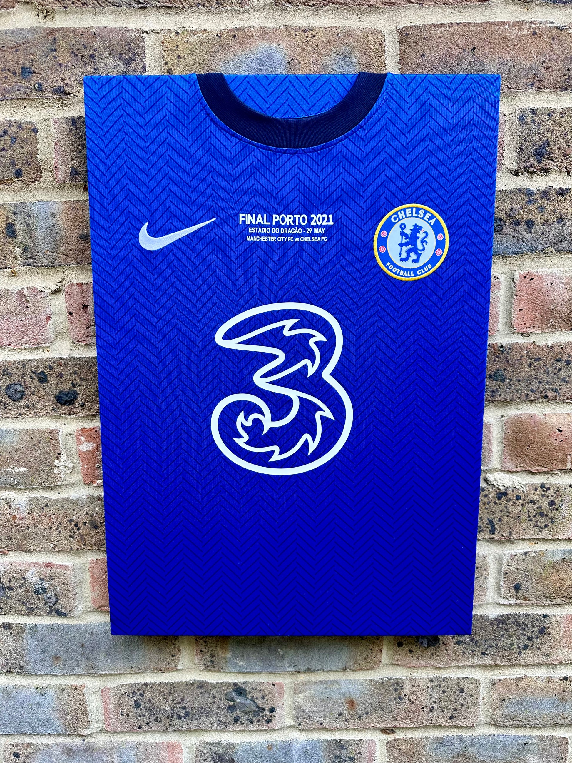 Chelsea Champions League Final 2020/21 Shirt Memorabilia Canvas