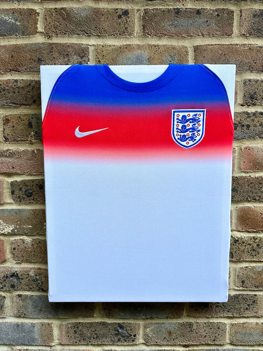 England Lioness Euro 2025 Football Shirt Memorabilia Canvas