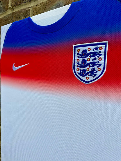 England Lioness Euro 2025 Football Shirt Memorabilia Canvas