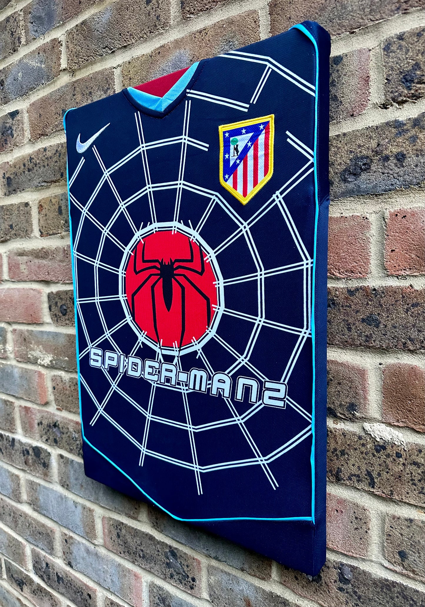 Athletico Madrid Spider-Man Special Edition Football Shirt Memorabilia Canvas