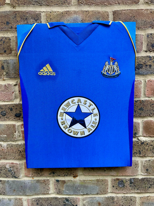 Newcastle United Retro 1998/99 Away Football Shirt Memorabilia Canvas
