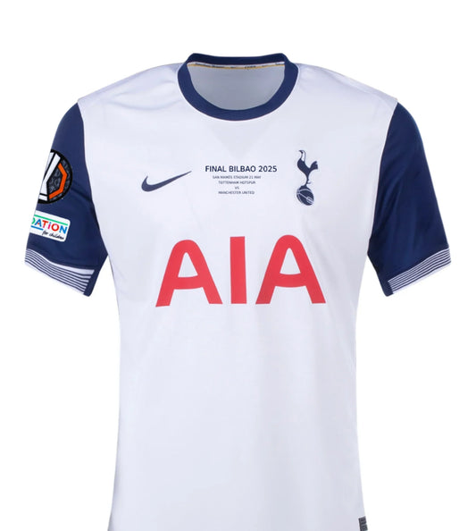 Tottenham Hotspur 2024/25 Europa League Final Shirt Memorabilia Canvas